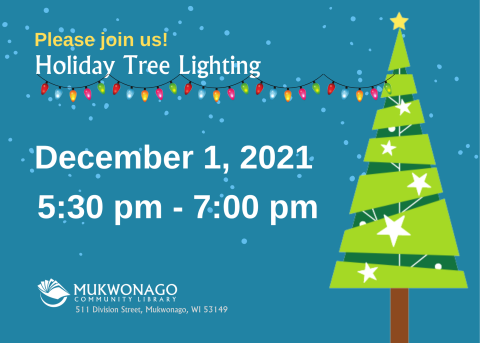 Holiday Tree decorations Mukwonago Community Library