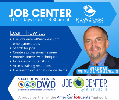 Job Center ad with Mark's face