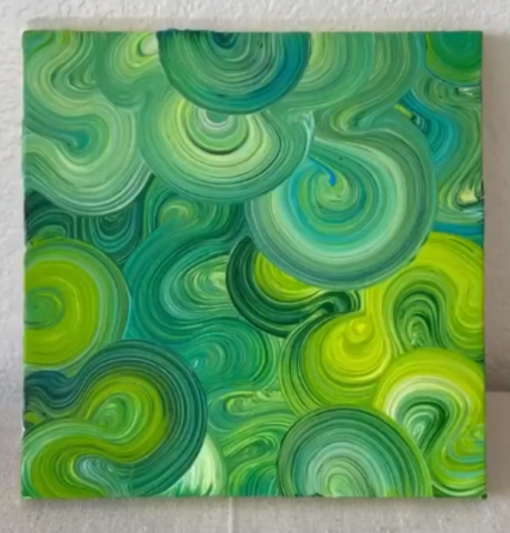 Swirled Paint Canvas
