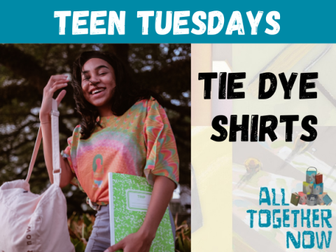 Teen with Tie Dye Shirt