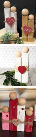 wooden family decoration