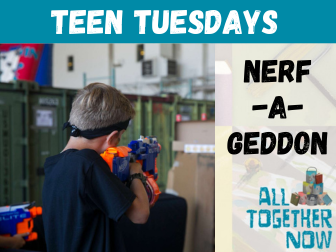 Teen with nerf gun