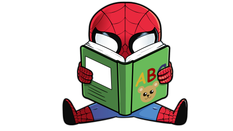 spider-man reading