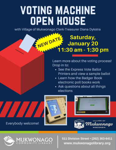 voting machine open house will be on January 20, 2024 from 11:30 am to 1:30pm