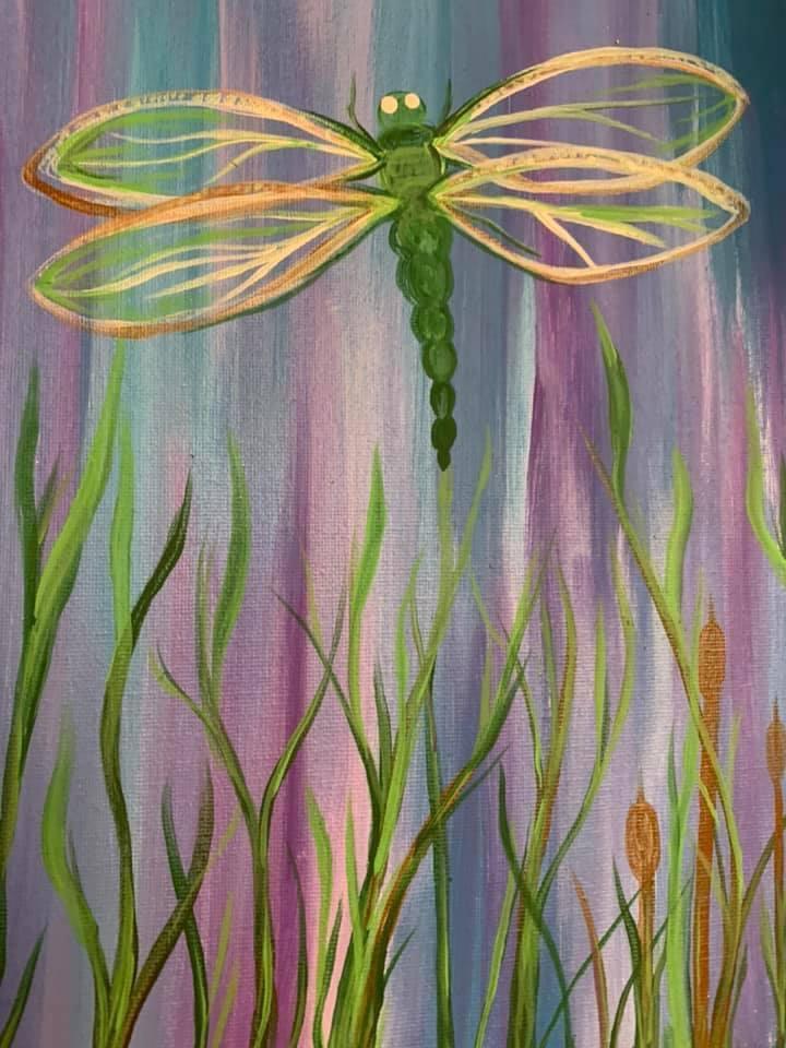 Painting of dragon fly