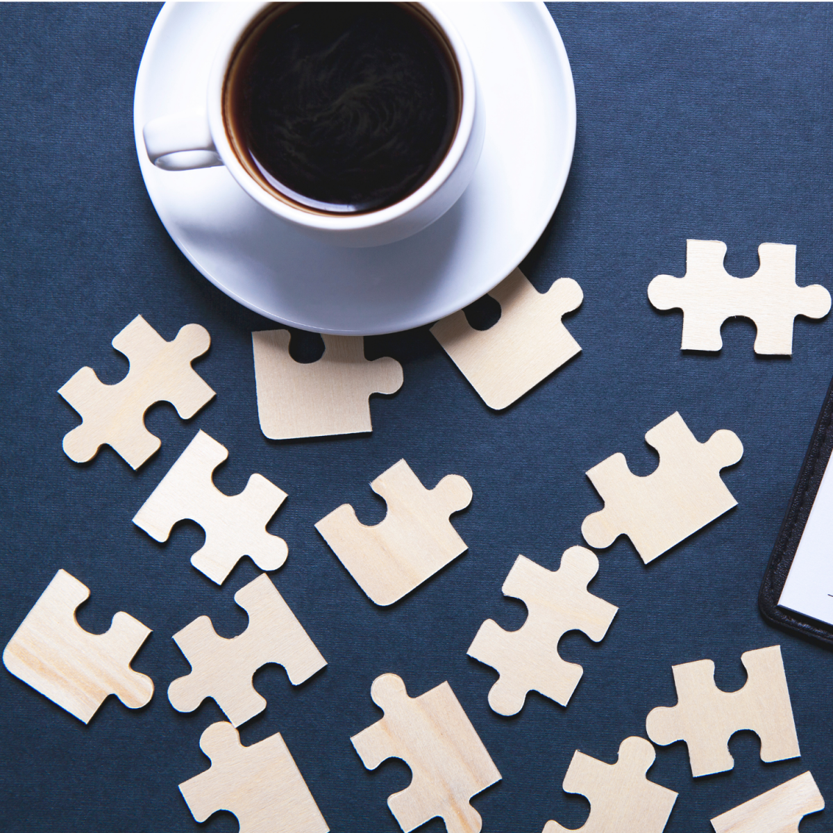 Coffee and Puzzle Pieces