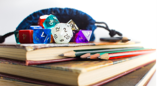 Dice and books