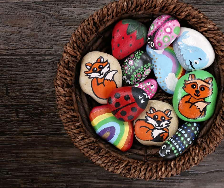 Image of hand painted rocks